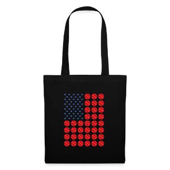 Sport Us Flag Softball - Stoffbeutel - Schwarz - Vorne