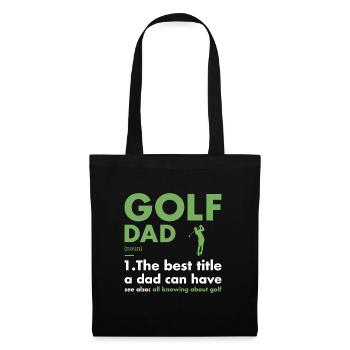 Sport Dad Définition Golf - Sac en tissu - noir - Devant