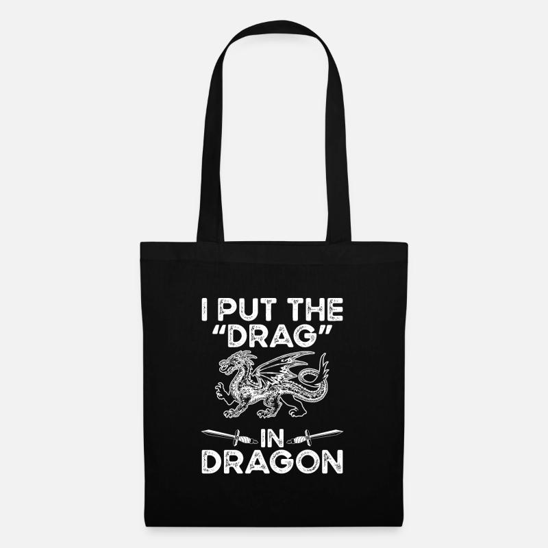 Ich Habe Den Drag In Den Drachen - Stoffbeutel - Schwarz