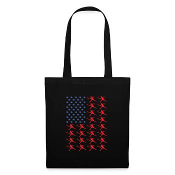 Sport Us Flag Racquetball - Tote Bag - black - Front