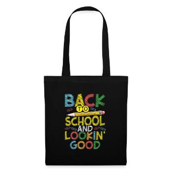 Retour à l’école et beau - Sac en tissu - noir - Devant