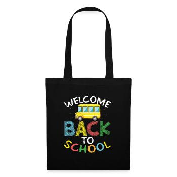 Écolier de retour à l’école - Sac en tissu - noir - Devant