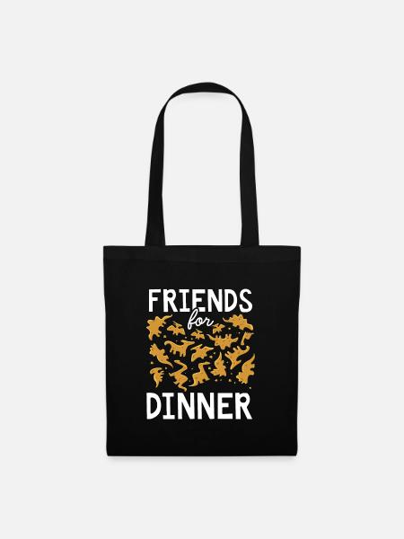 Freunde Zum Abendessen - Stoffbeutel - Schwarz
