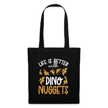 La vie est plus belle avec des pépites - Sac en tissu - noir - Devant