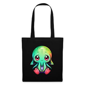 Magnetism of Lovecraft: Adorable Cute Baby Cthulhu - Tote Bag - black - Front