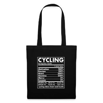 Sport Nutrition Cyclisme - Sac en tissu - noir - Devant