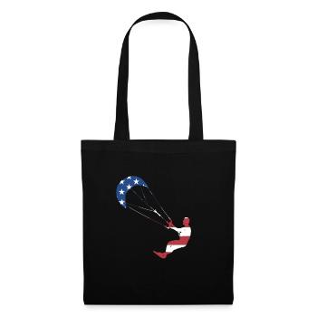 Sport Us Flag Kitesurf - Sac en tissu - noir - Devant
