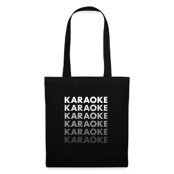 Singer Karaoke - Stoffbeutel - Schwarz - Vorne