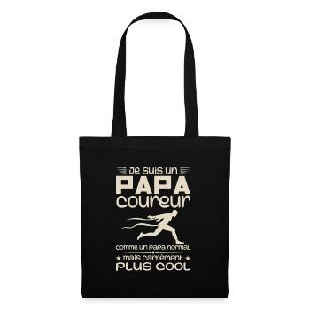 Je Suis Un Papa Coureur Marathon - Sac en tissu - noir - Devant