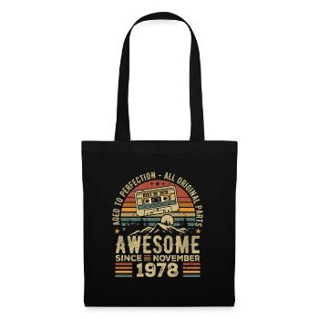 Génial Depuis Novembre 1978 Cadeau Novembre 1978 - Sac en tissu - noir - Devant
