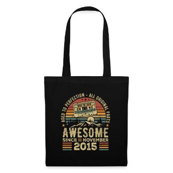 Génial Depuis Novembre 2015 Cadeau Novembre 2015 - Sac en tissu - noir - Devant