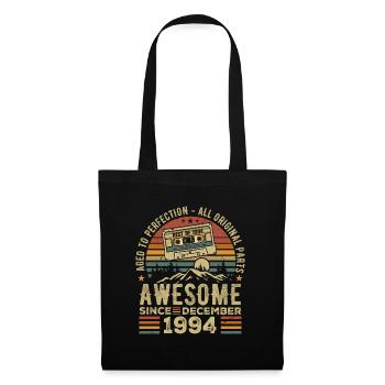 Anniversaire Décembre 1994 | Cadeau décembre 1994 - Sac en tissu - noir - Devant
