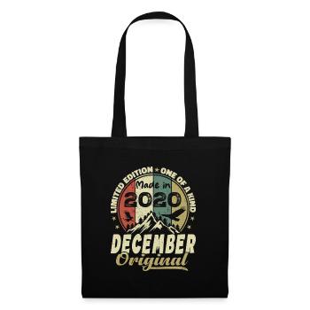 Vintage Retro Anniversary Gift - December 2020 - Tote Bag - black - Front