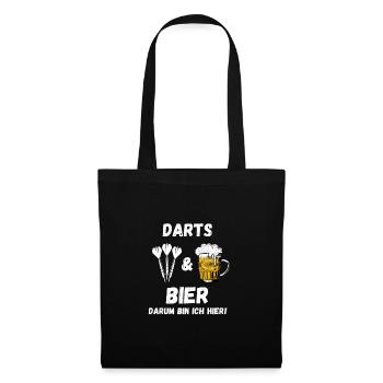 Fléchettes et bière C’est pourquoi je suis ici en train de dire - Sac en tissu - noir - Devant