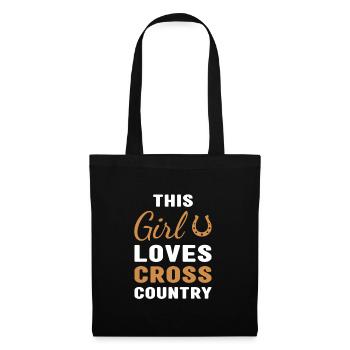 Rider This Girl Loves Cross Country - Tote Bag - black - Front