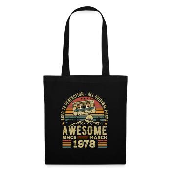 March 1978 Birthday Gift March 1978 March 1978 - Tote Bag - black - Front