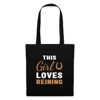 Reiner This Girl Loves Reining - Tote Bag - black - Front