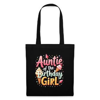 Auntie Of The Birthday Day Girl Party Titi Auntie - Tote Bag - black - Front
