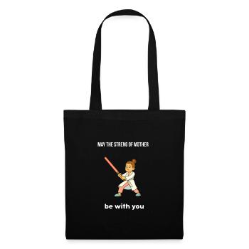 Fête des Mères – Cadeau original - Sac en tissu - noir - Devant
