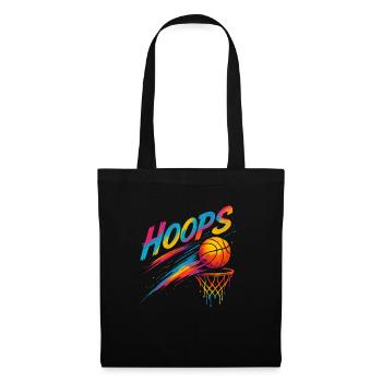 Hoops Basketball Sports Idée Cadeau BBall - Sac en tissu - noir - Devant