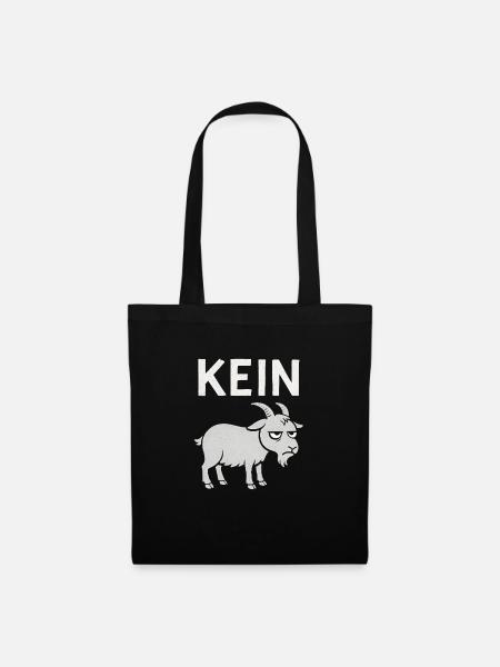 Lustiger Spruch Witzig Kein Bock Geschenkidee - Stoffbeutel - Schwarz