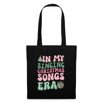 Noël de Weihnachten à l’époque des chansons de Noël chantantes - Sac en tissu - noir - Devant