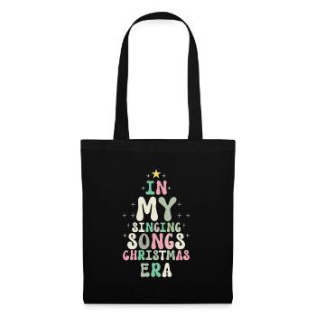 Noël de Weihnachten à l’époque des chansons de Noël chantantes - Sac en tissu - noir - Devant