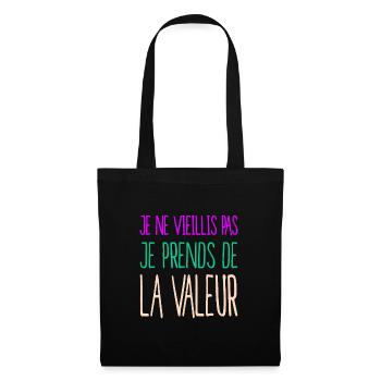Célébrer l'âge et la sagesse femmes, filles - Sac en tissu - noir - Devant