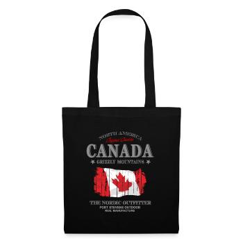 Kanada - Maple Leaf - Canada - Stoffbeutel - Schwarz - Vorne