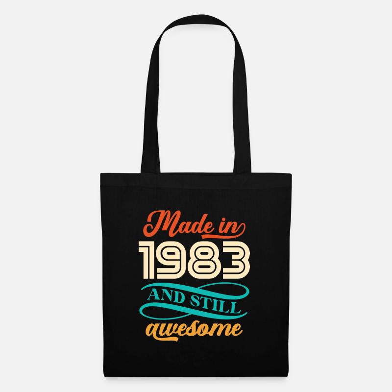 Made In 1983 And Still Awesome - Tote Bag - black