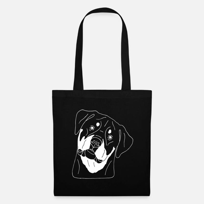 Rottweiler - Stoffbeutel - Schwarz