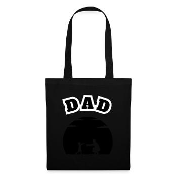Dad Little Girl Black - Tote Bag - black - Front