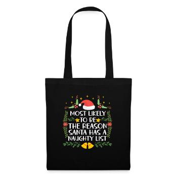 Christmas Xmas Parents Mom Dad Humor Funny - Tote Bag - black - Front