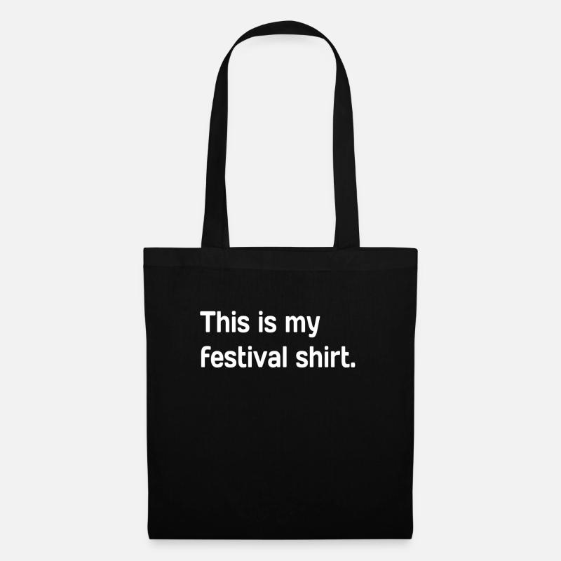 Das ist mein Festivalhemd. - Stoffbeutel - Schwarz