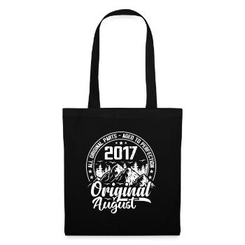 août 2017 Original:7 Ans Cadeau d'Anniversaire - Sac en tissu - noir - Devant