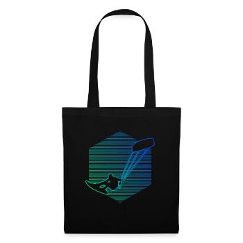 Kitesurfer Kitesurfing Kite Kiten Kitesurfen - Tote Bag - black - Front