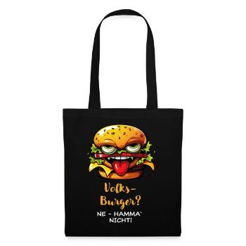 Koarl's Volksburger - hell - Stoffbeutel - Schwarz - Vorne