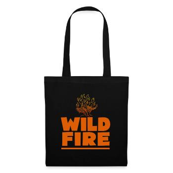 fire department wild fire - Feuerwehr wildes Feuer - Stoffbeutel - Schwarz - Vorne