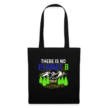 No Planet B Protection de l’environnement - Sac en tissu - noir - Devant