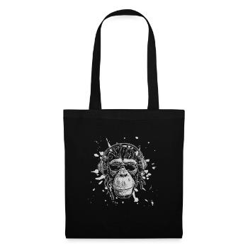 Monkey Chimpanzee - Tote Bag - black - Front
