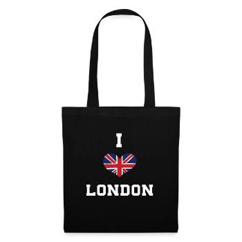 J’aime Londres - Sac en tissu - noir - Devant