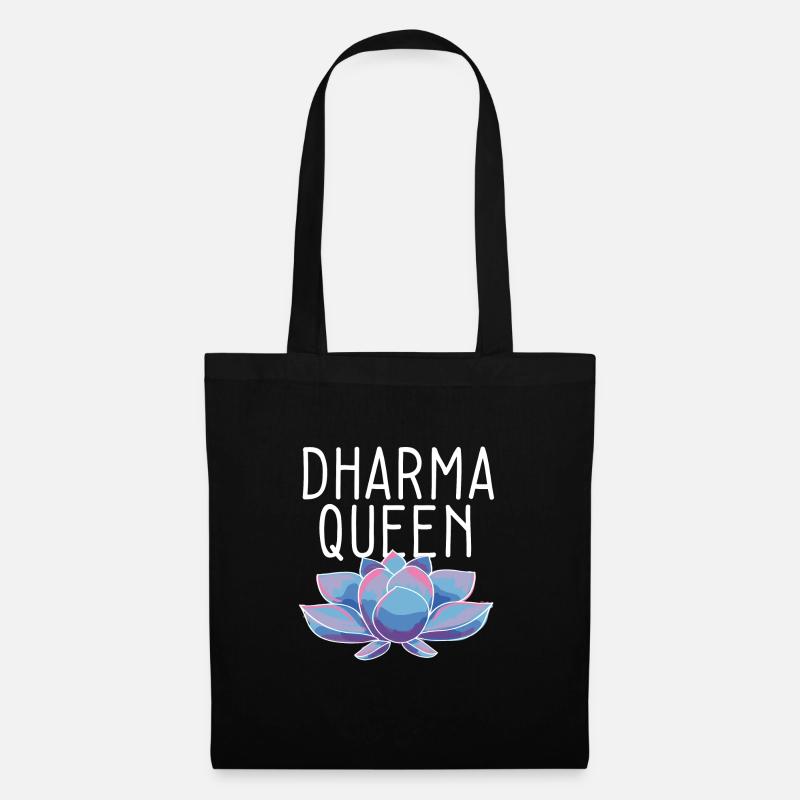 Meditation Dharma Queen - Stoffbeutel - Schwarz