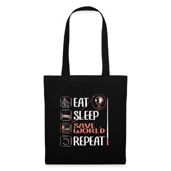 "Super teacher" saves the world! - Tote Bag - black - Front