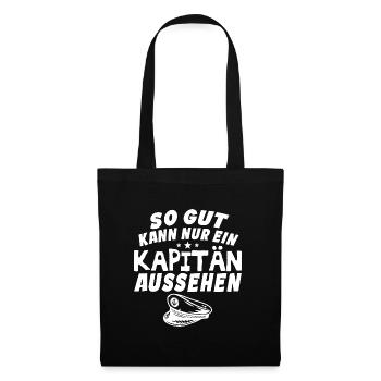 So gut kann nur ein Kapitän aussehen - Stoffbeutel - Schwarz - Vorne