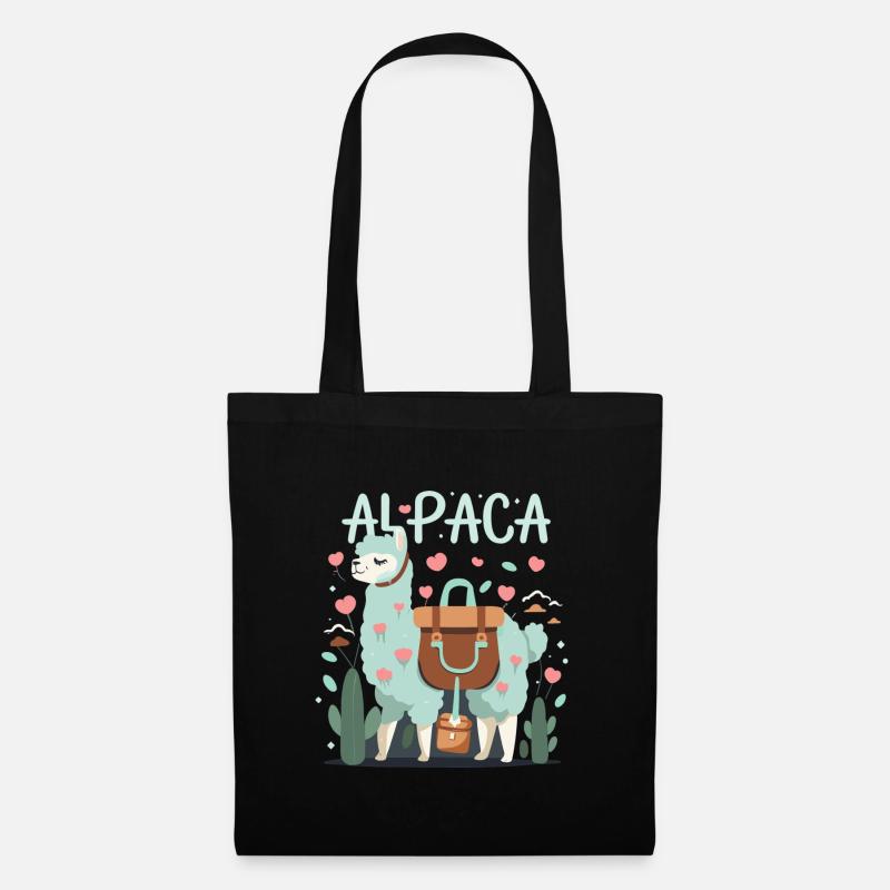 Alpaca - Stoffbeutel - Schwarz