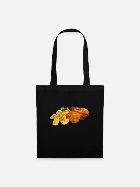 schnitzel - Stoffbeutel - Schwarz