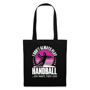 Handball Handball Joueur de handball féminin - Sac en tissu - noir - Devant