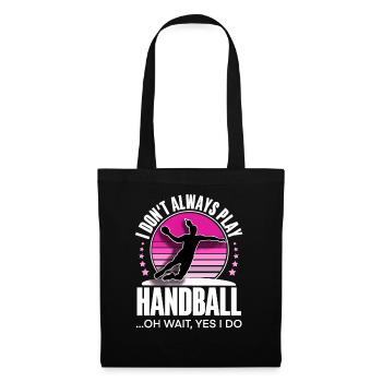 Handballeur handballeur - Sac en tissu - noir - Devant