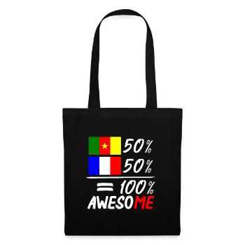 Moitié Français moitié Camerounais - Tote Bag - black - Front