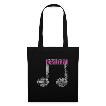 Festival - Stoffbeutel - Schwarz - Vorne